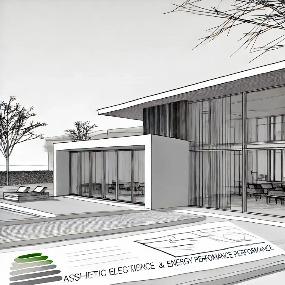 Illustration d'une villa contemporaine